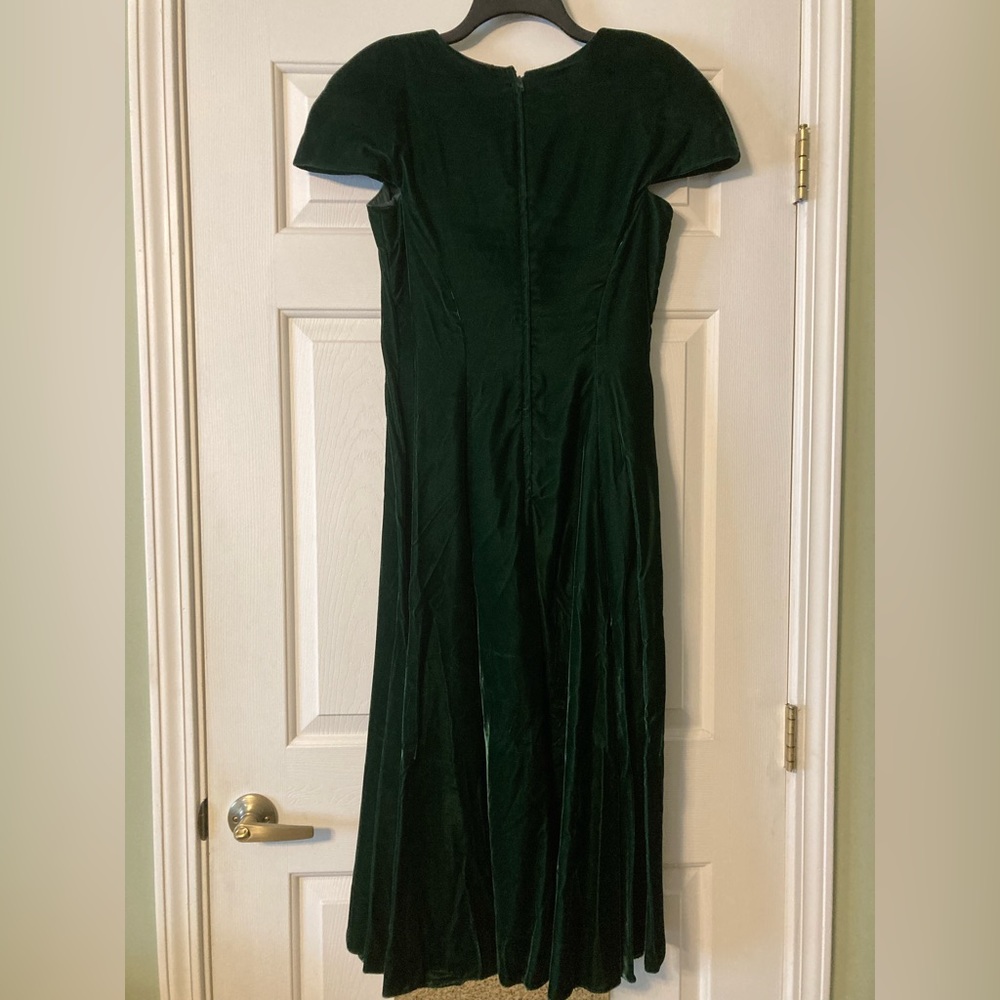 Green Velvet Holiday Dress